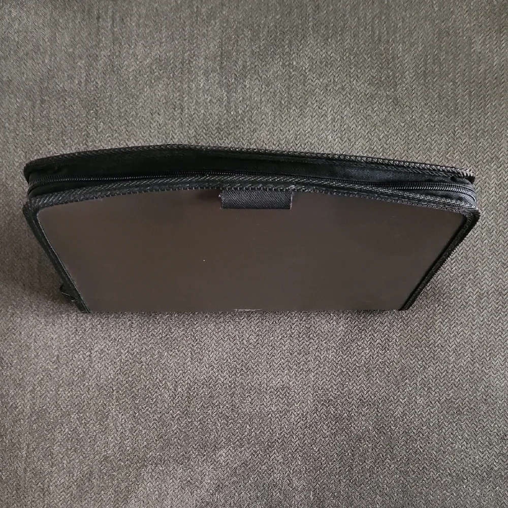 NWOT Globe-Weis Brown and black zippered file folder/folio w tabbed dividers OS - Picture 3 of 5